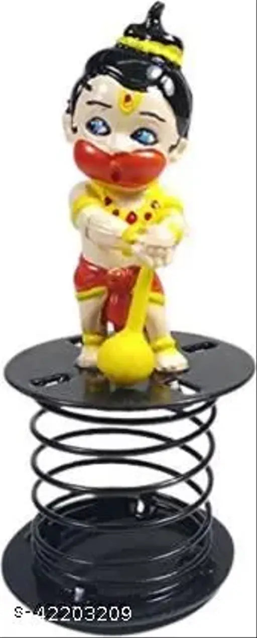 Indian handcrafted Lord Bal Hanuman figurine, auto showpiece for car dashboard