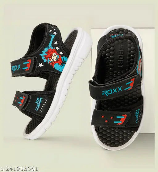 Casual lycra sandals combo (pack of 2) for boys, featuring EVA soles - ideal for casual and sneaker outfits, sizes 12-18 months to 4-5 years