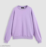 Cotton baby winter wear sweatshirt, solid design for boys & girls, soft plush fabric and long sleeves