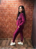 Super soft velvet tracksuit, imported velvet fabric with Swarovski embellishments, full stretchability in deep jewel-toned colors