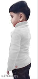 Cotton blend solid highneck for baby boys and girls, 1-2 years size, Indian origin
