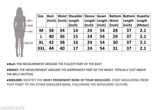 Georgette evening gown with embroidered sleeves and cotton blend bottom, in four sizes: M, L, XL, XXL - Indian fashion for women