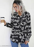 Long-sleeved printed crepe shirt for women, stylish Indian fashion