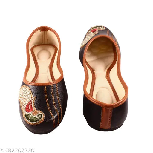 Synthetic leather embellished mules by Women Designing Bally - IND-5, IND-9, IND-10