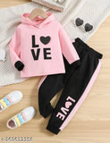 Stylish pink hosiery cotton combo baby suit set for boys and girls