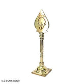 Gold Murugan Brass Vel Idol, 9CM, traditional Hindu worship item for Pooja