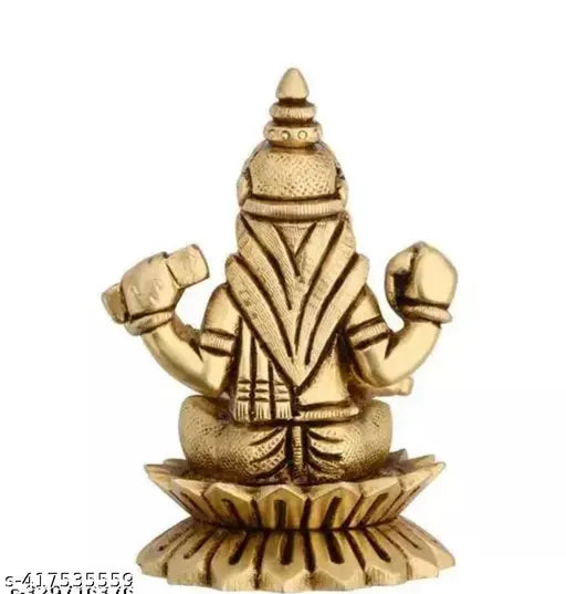 Brass Sarswati statue, intricately detailed 350g Indian artifact, measures 2.5cm x 3.5cm x 2.5cm
