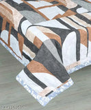 Cotton double bed AC blanket, 220 GSM microfiber 3-layered quilt, reversible printed for all seasons - India