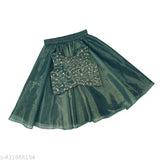 Super Net lehenga choli set for kids, leheriya stitch, Jacquard design, traditional Indian attire for special occasions