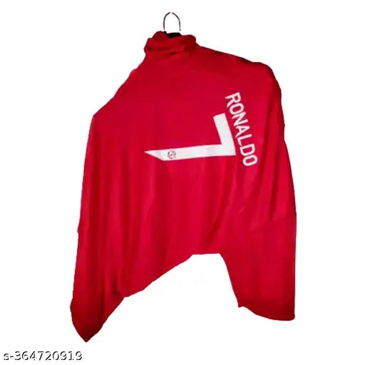 Manchester United cotton blend Ronaldo jersey for kids - short sleeves, printed net design