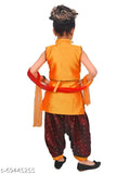 Maroon embroidered cotton Patiala suit for girls, RK Collection kids party wear with matching dupatta, anarkali style and above knee length