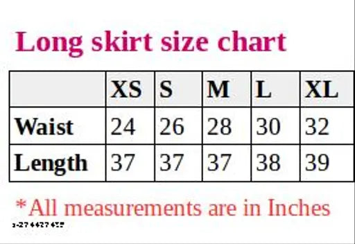 Navy blue flared Georgette skirt with floral print, ideal for fashion-conscious women. Hand wash/machine wash/dry clean
