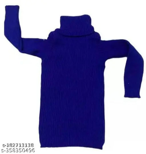 Winter wool highneck skivis for kids - pack of 3 in solid patterns for sizes 0-1, 1-2, 2-3, 3-4, 4-5, 5-6, 6-7, and 7-8 years. Made in India