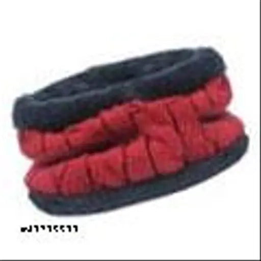 Red woolen winter beanie cap and scarf set, fur-lined for men & women - perfect cold-weather accessory