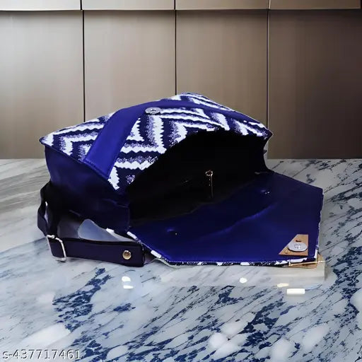 Adjustable jute office bag, checked net pattern, free size (9x3x8), casual occasion, Indian-made ladies bag