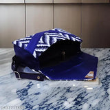 Adjustable jute office bag, checked net pattern, free size (9x3x8), casual occasion, Indian-made ladies bag