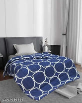 Cotton-blend microfiber reversible comforter for winter, 60x95 inches, perfect for single size bed