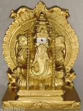 Poly Resin Indian Idol, 8 cm Ganesh Figurine on display stand