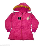 Nylon, long-sleeved, solid pattern, official club jacket for girls (0-7 years), made in India
