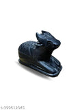 Marble Shivling and Nandi Ji statues, handcrafted in India, each 4.5cm tall