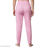 Black and pink cotton blend maxi pyjama set - ChicCloset Women's pack of 2