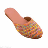 Synthetic embellished ballerina mules for women (IND-4 to IND-9), made in India
