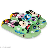 Eva soled Mickey pattern kids' slippers for boys and girls (4-8 years), made by NAMANEnterprises in India
