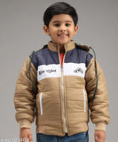 Trendy colorblocked polyester full sleeve zipper hoodie with cap pullover for kids, pack of 1 - perfect winter wear for both boys and girls