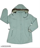 Wool solid-color long sleeve women's jacket from India, perfect for colder seasons