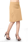 Cotton blend solid net Shloky pencil skirt, western wear style for women, available in sizes 26-36