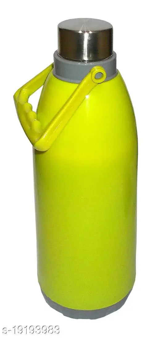 Green double-walled insulated water bottle, unbreakable design, 1200ML capacity for travel, sports, office use. BPA free and food grade plastic