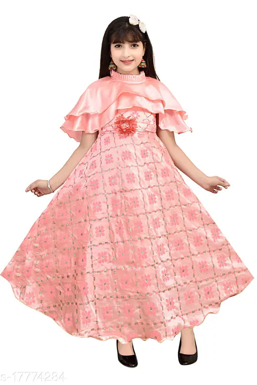 Boys pink silk frock dress, single pack in printed net design, suitable for 3-4 years to 6-7 years old, Indian origin
