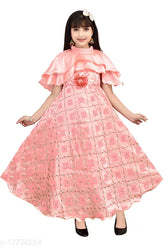 Boys pink silk frock dress, single pack in printed net design, suitable for 3-4 years to 6-7 years old, Indian origin