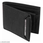 Faux leather violet men's wallet, 3 compartments for essentials, stylish and sophisticated design