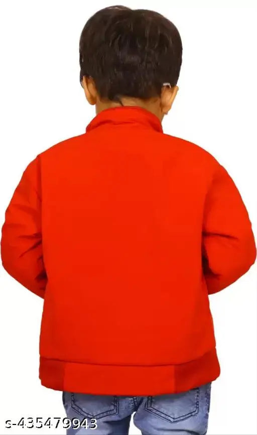 Kids polyester ethnic jacket, solid pattern, long sleeves, winter wear from ONE KING AK, 2-10 years sizes available