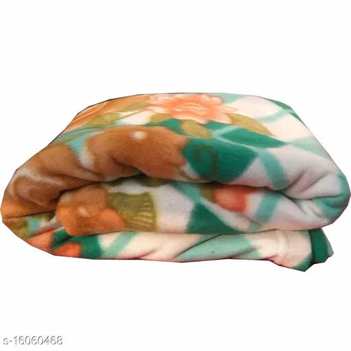 Multicolor microfiber fleece blanket by Uniquestyletrader, free size (90in x 60in), perfect for cozy lounging