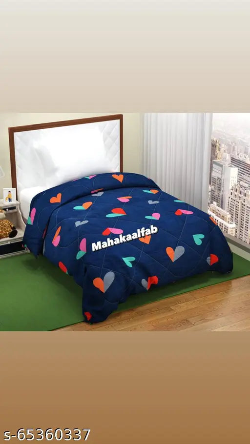 Cotton single bed comforter, 1 inch thick and wide, made in India