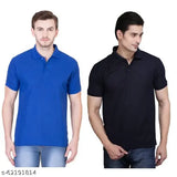 Men's cotton three-quarter sleeve solid t-shirt, made in India