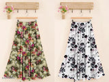 Vibrant printed net polyester Siya alluring women's skirt, free size (length 40in), made in India