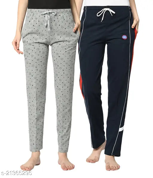 Vimal Jonney cotton blend printed net pyjamas & lounge pants set (2 pcs), Indian women's sleepwear in various sizes