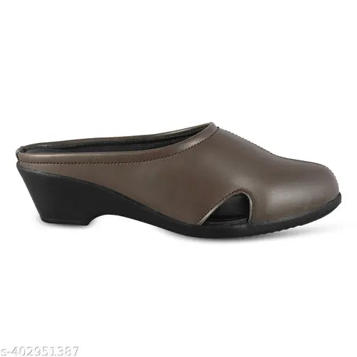 Synthetic leather Mannat Women's formal bellies, open back boat shoes in sizes IND-3, IND-4, IND-5, IND-7, IND-8 from India