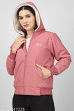 Pink nylon women's puffer jacket, solid pattern, long sleeves, warm with Thermarator insulation, suitable for travel and outdoor activities