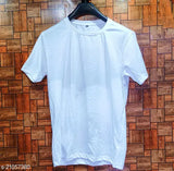 Trendy cotton solid men's t-shirt, short sleeves, various sizes from S to XXL, made in India