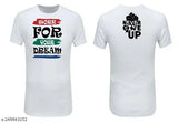 White polyester round neck sports gym t-shirt with sublimation printing, half sleeve