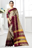 Soft cotton silk saree with Peacock design, single free size, India origin