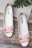 Synthetic pink bellies women's Moonwalk ballet flats - India-made solid style for beachwear or casual wear