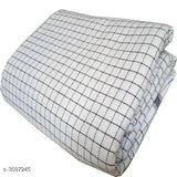 Checkered exotic cotton dohar, 180 thread count single bed size (90in x 60in), Indian origin