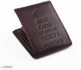 PU leather wallet, stylish brown accessory for men and women