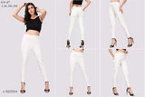 Designer denim women's jeggings in solid pattern, available in various sizes from L to 8XL, made in India