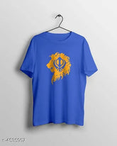 New Attractive men's cotton t-shirts, short sleeves with printed pattern. Size options: S, M (27in), L (28in), XL (29in), XXL. Made in India